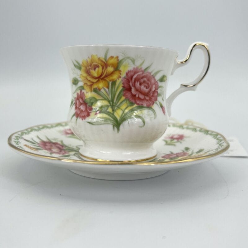 Tazza da caffè in porcellana Queen's con mese tazzina inglese GENNAIO 900 Categoria  Servizio tazze - Tazze