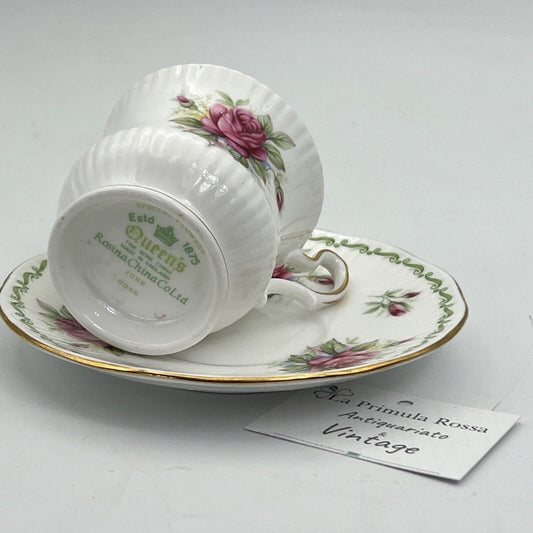 Tazza da caffè in porcellana Queen's con mese tazzina inglese Giugno 900 rosina Categoria  Servizio tazze - Tazze