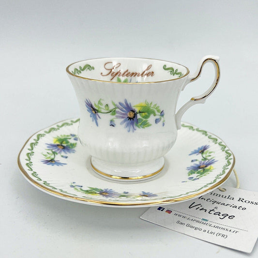 Tazza da caffè in porcellana Queen's con mese tazzina inglese SETTEMBRE 900 Categoria  Servizio tazze - Tazze
