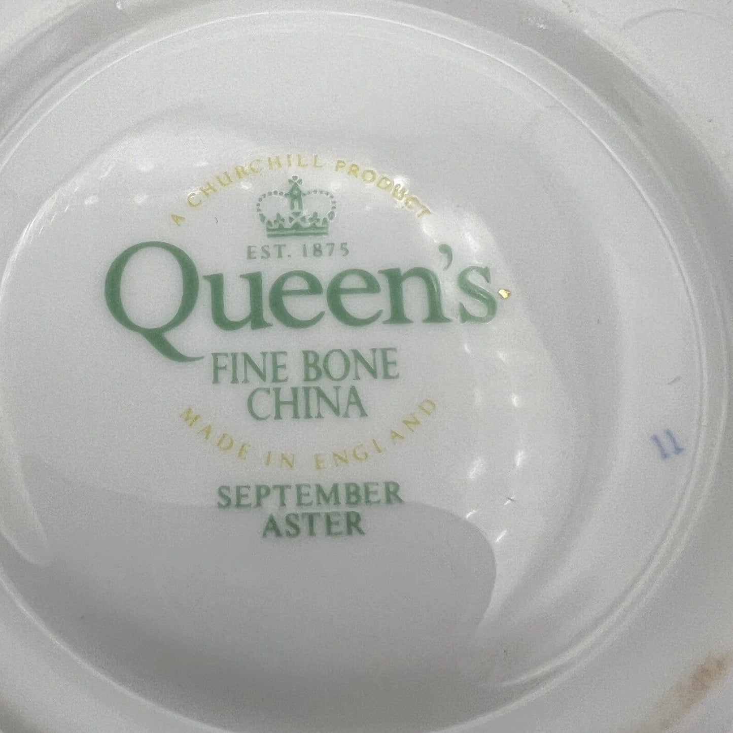 Tazza da caffè in porcellana Queen's con mese tazzina inglese SETTEMBRE 900 Categoria Servizio tazze - Tazze