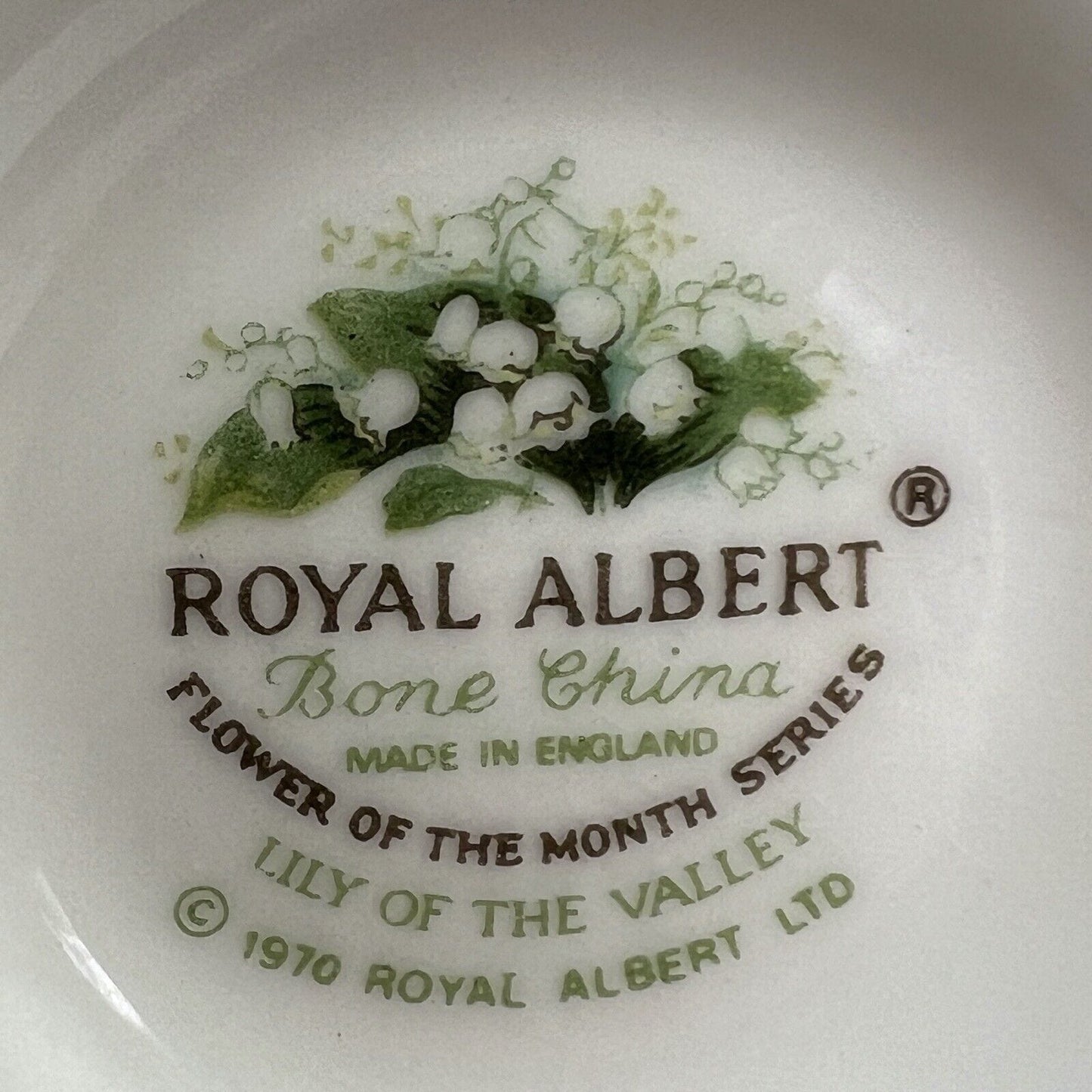 Tazza da caffè in porcellana Royal Albert mese tazzina inglese Maggio 1970 Categoria Servizio tazze - Tazze