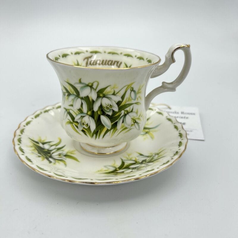 Tazza da caffè in porcellana Royal Albert Mese tazzina inglese Originale Vintage Categoria Servizio tazze - Tazze