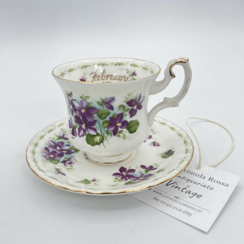 Tazza da caffè in porcellana Royal Albert Mese tazzina inglese Originale Vintage Categoria Servizio tazze - Tazze
