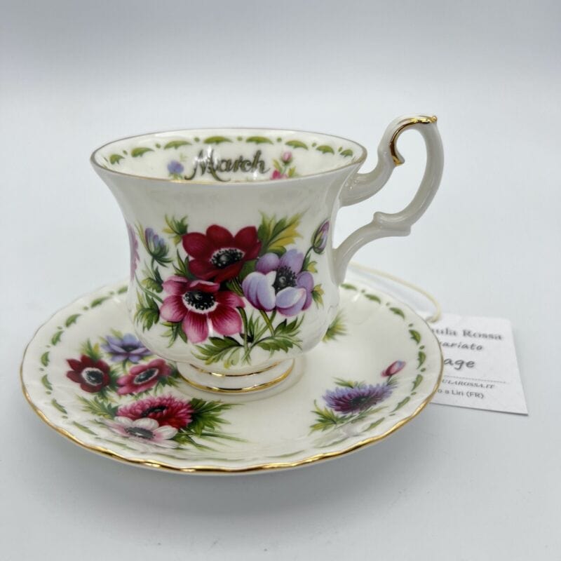 Tazza da caffè in porcellana Royal Albert Mese tazzina inglese Originale Vintage Categoria Servizio tazze - Tazze