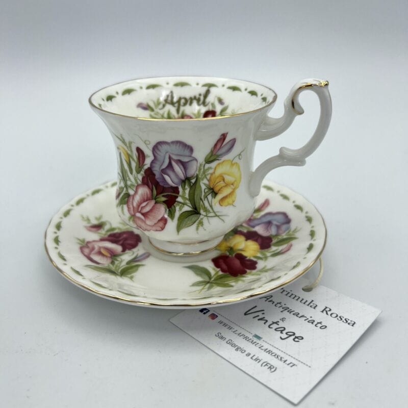 Tazza da caffè in porcellana Royal Albert Mese tazzina inglese Originale Vintage Categoria Servizio tazze - Tazze