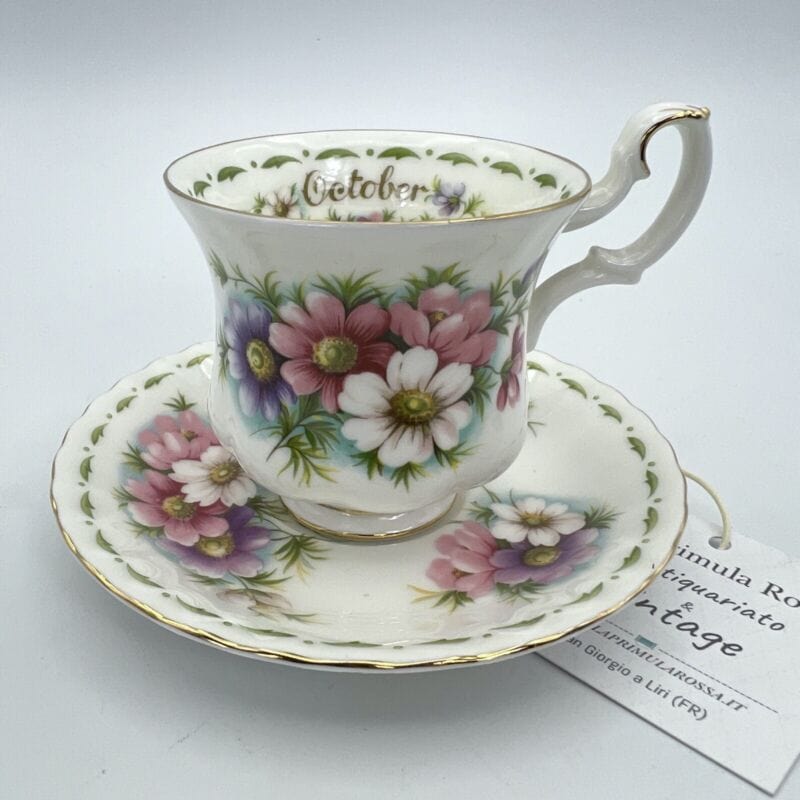 Tazza da caffè in porcellana Royal Albert Mese tazzina inglese Originale Vintage Categoria Servizio tazze - Tazze