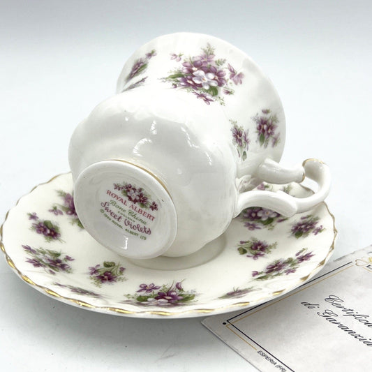 Tazza da caffè in porcellana Royal Albert tazzina inglese Violette Sweet Violets Categoria  Servizio tazze - Tazze