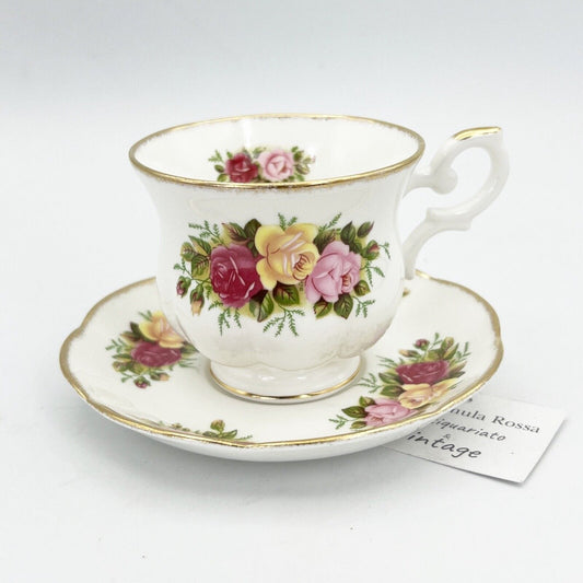 Tazza da caffe in porcellana ROYAL CANTERBURY tazzina inglese Cottage Roses Categoria  Servizio tazze - Tazze