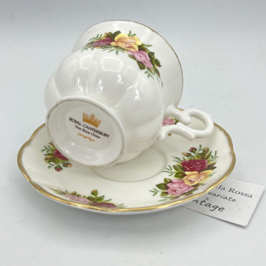 Tazza da caffe in porcellana ROYAL CANTERBURY tazzina inglese Cottage Roses Categoria  Servizio tazze - Tazze