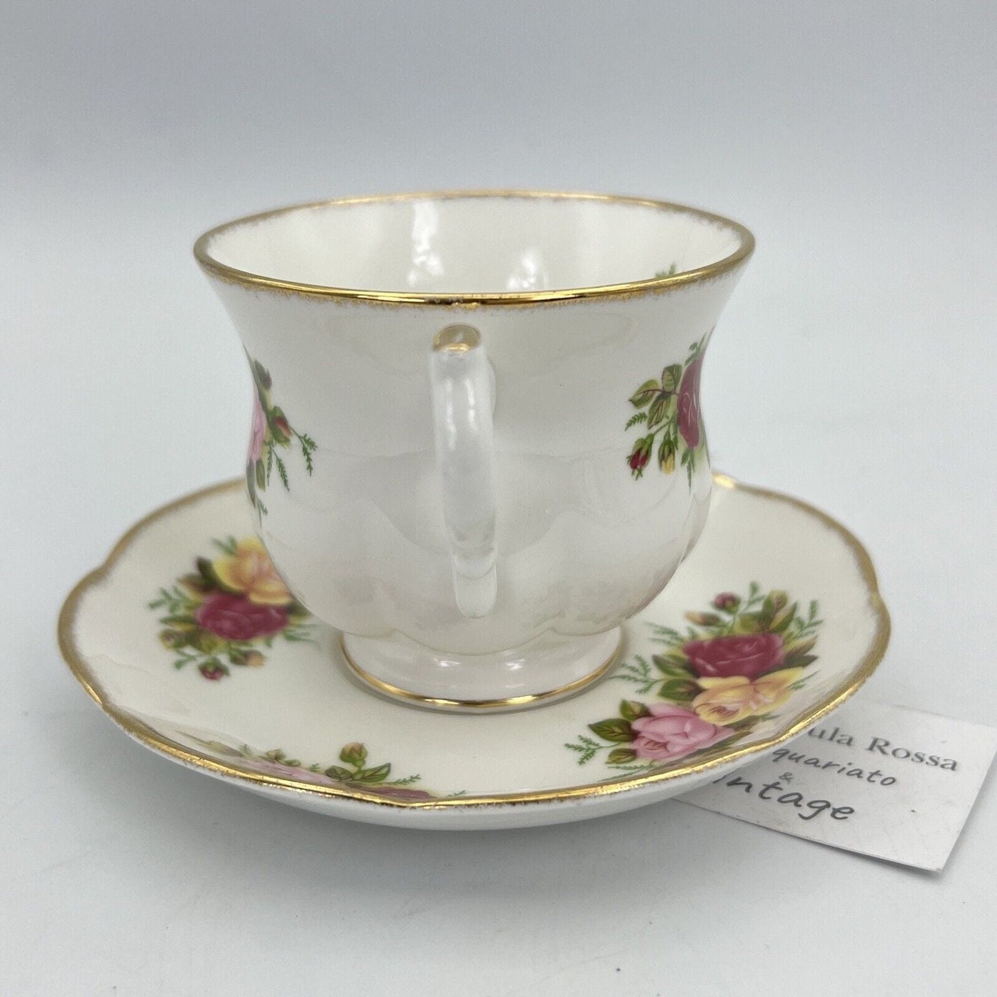 Tazza da caffe in porcellana ROYAL CANTERBURY tazzina inglese Cottage Roses Categoria Servizio tazze - Tazze