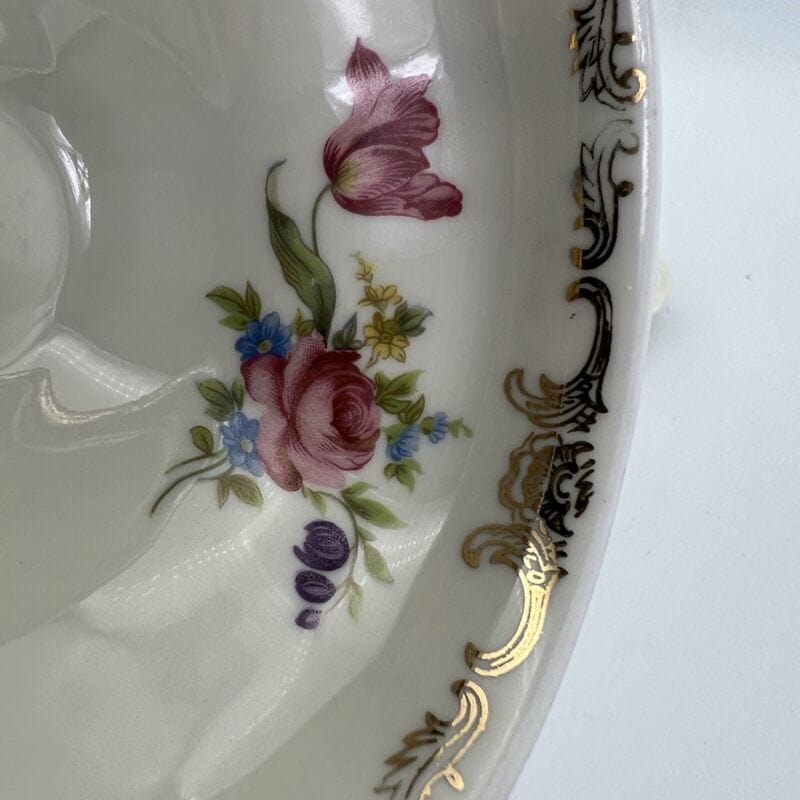 Tazza da tè the antica con piattino in porcellana vintage bavaria motivo fiori Categoria  Ceramiche e Porcellane