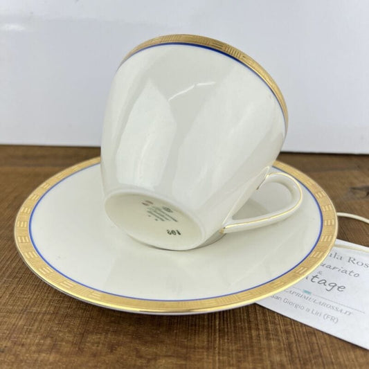 Tazza da tè the antica in porcellana Bavaria oro Seltmann Weiden con piattino Categoria  Servizio tazze - Tazze