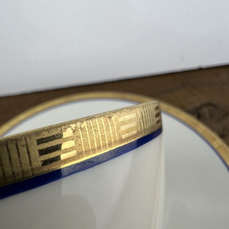 Tazza da tè the antica in porcellana Bavaria oro Seltmann Weiden con piattino Categoria Servizio tazze - Tazze