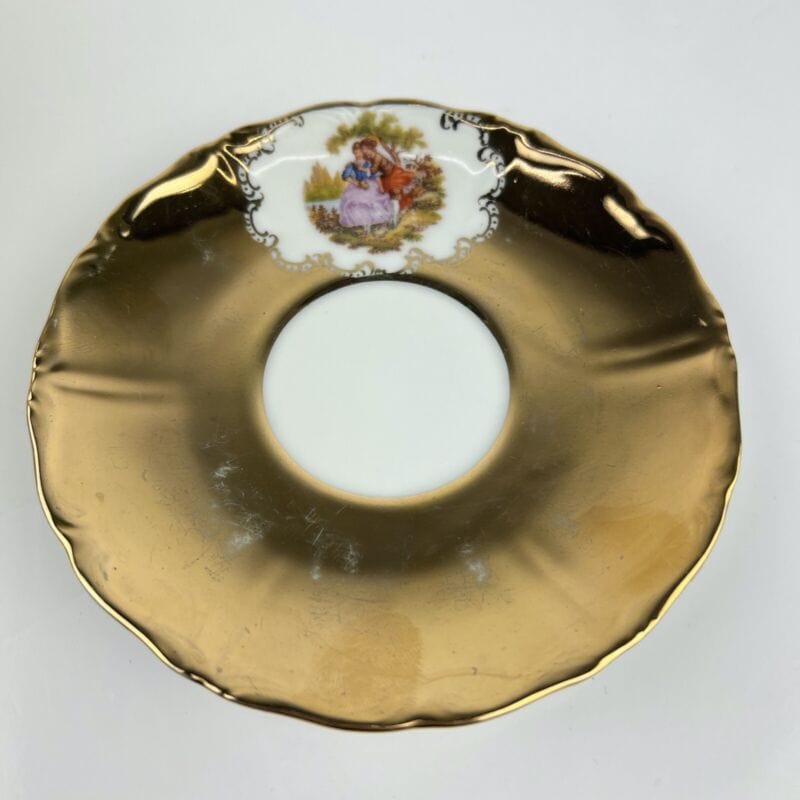 Tazza da tè the antica in porcellana Bavaria tazze tazzina oro con piattino Categoria  Servizio tazze - Tazze