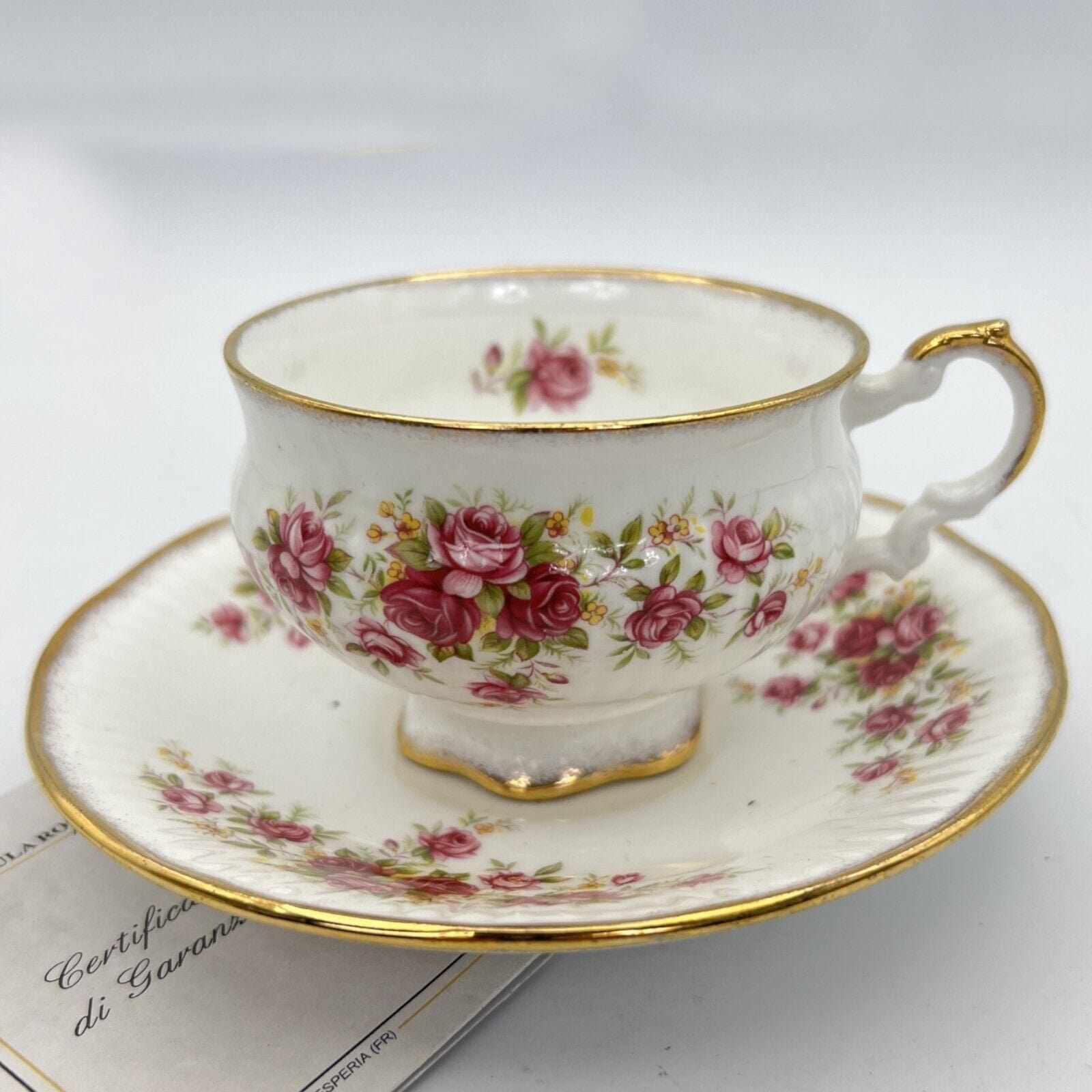 Tazza da tè The in porcellana Elizabethan tazzina inglese QUEENS ROSE Vintage Categoria  Servizio tazze - Tazze