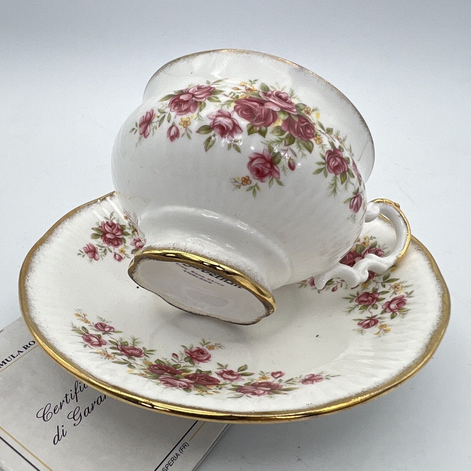Tazza da tè The in porcellana Elizabethan tazzina inglese QUEENS ROSE Vintage Categoria  Servizio tazze - Tazze