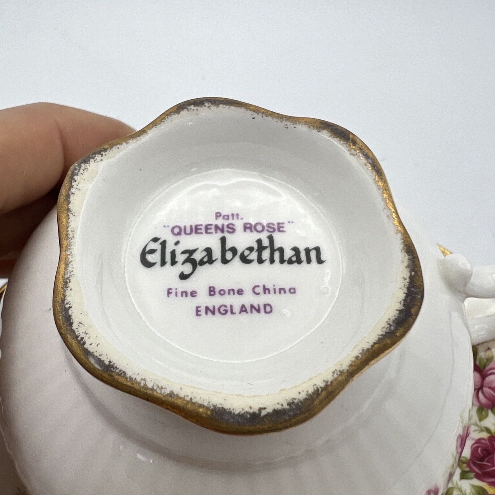 Tazza da tè The in porcellana Elizabethan tazzina inglese QUEENS ROSE Vintage Categoria  Servizio tazze - Tazze