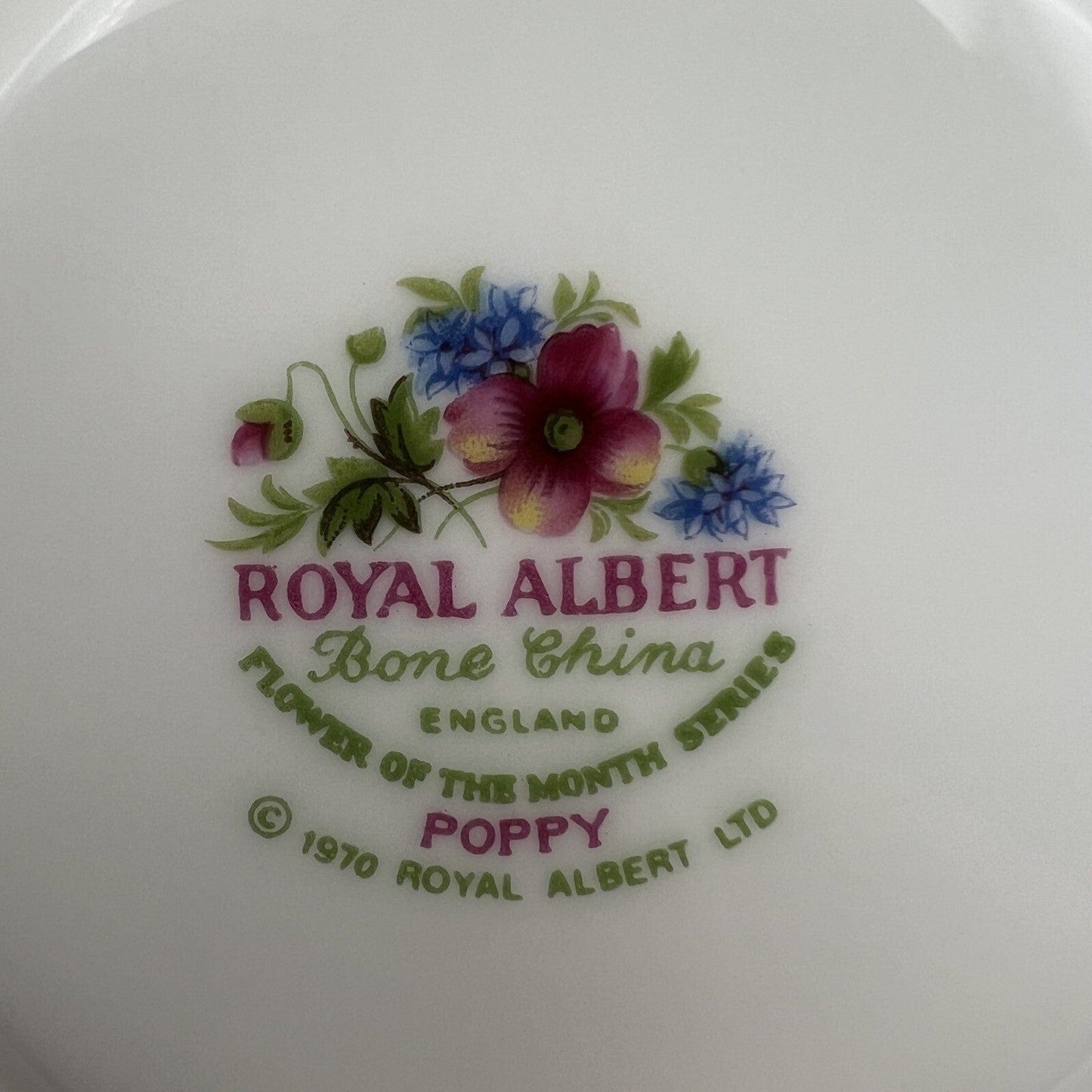 Tazza da tè The in porcellana Royal Albert con mese tazzina inglese Agosto 900 Categoria Servizio tazze - Tazze