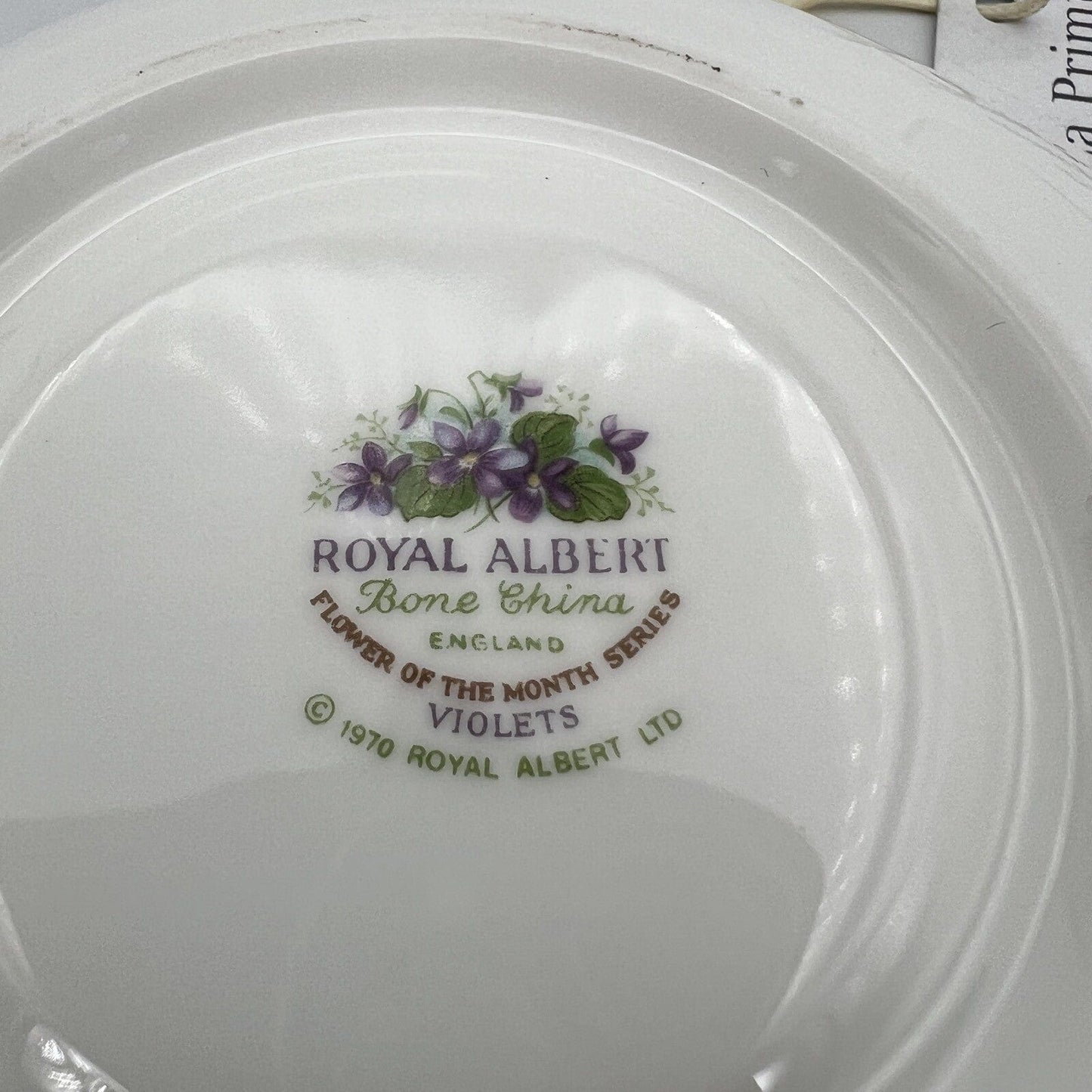 Tazza da tè The in porcellana Royal Albert con mese tazzina inglese FEBBRAIO 900 Categoria Servizio tazze - Tazze