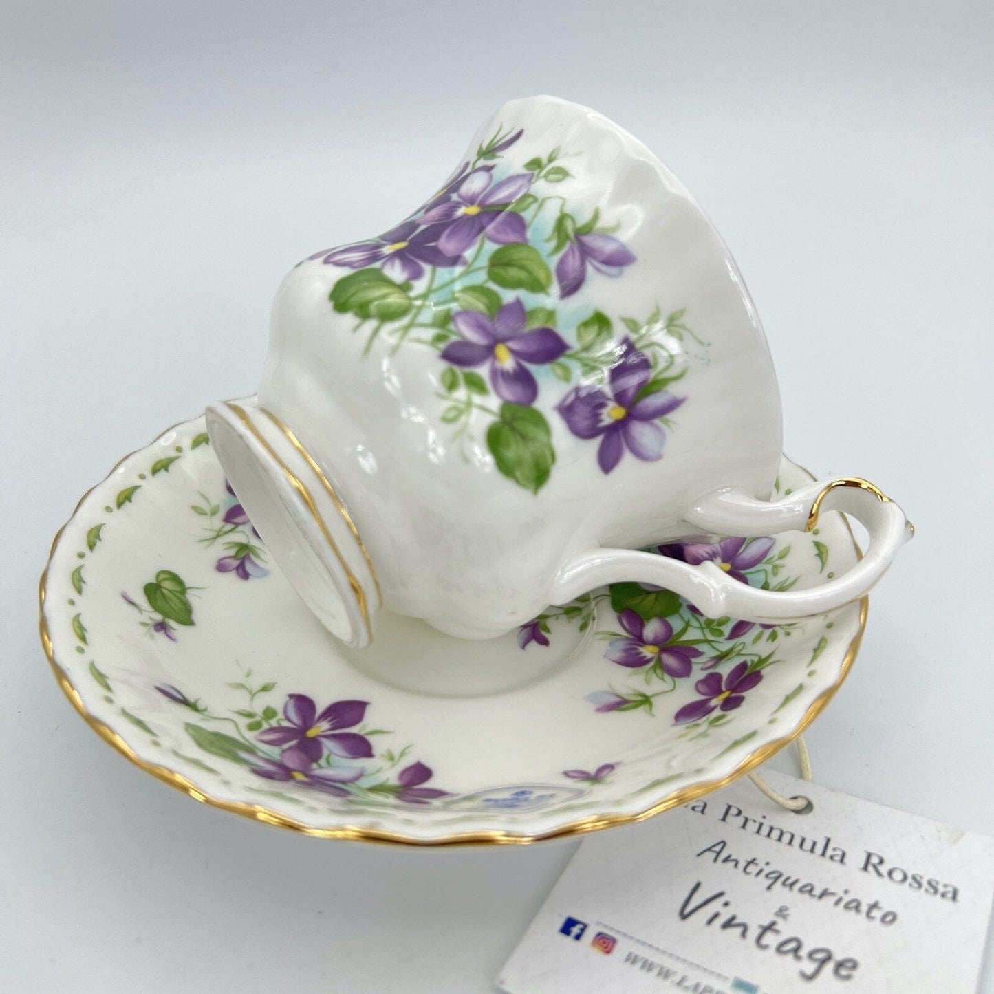 Tazza da tè The in porcellana Royal Albert con mese tazzina inglese FEBBRAIO 900 Categoria Servizio tazze - Tazze
