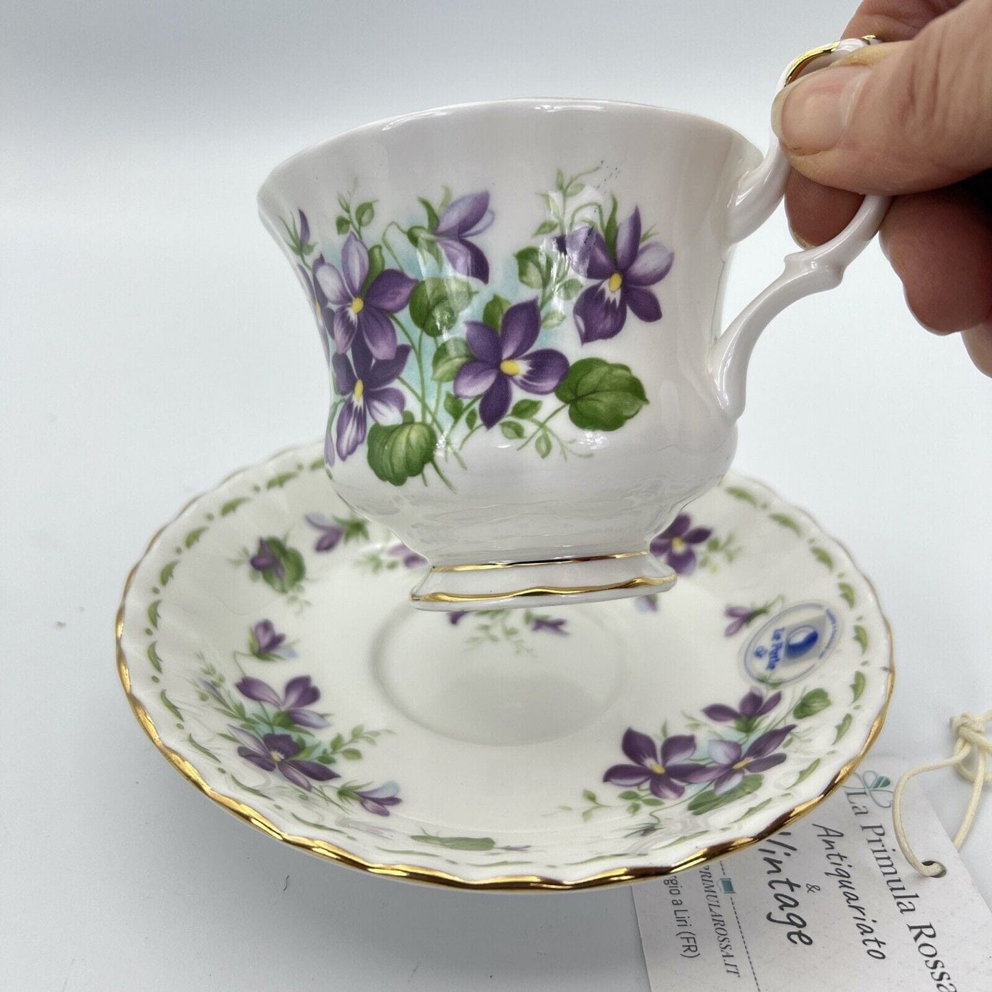 Tazza da tè The in porcellana Royal Albert con mese tazzina inglese FEBBRAIO 900 Categoria Servizio tazze - Tazze