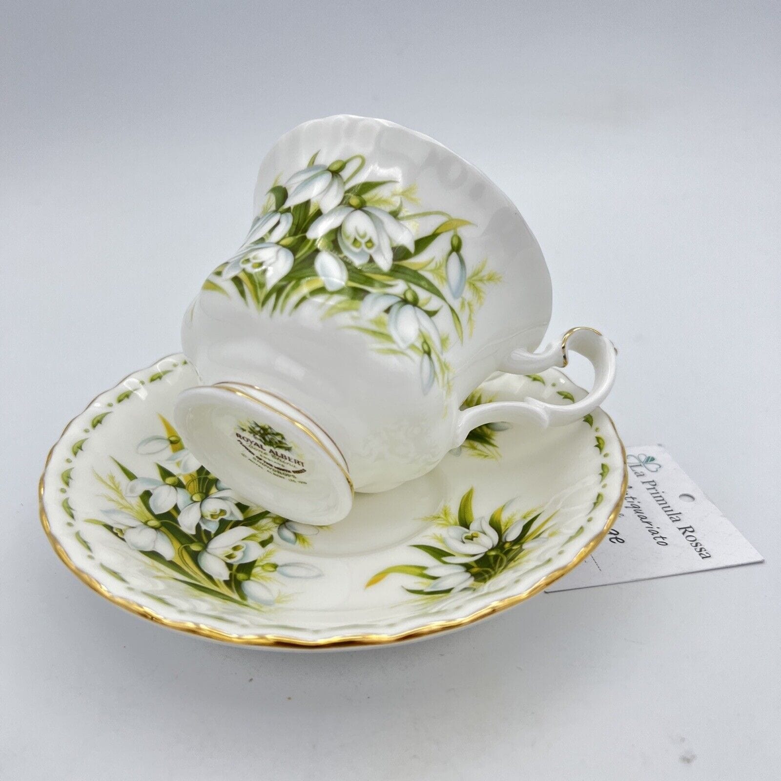 Tazza da tè The in porcellana Royal Albert con mese tazzina inglese GENNAIO 900 Categoria  Servizio tazze - Tazze