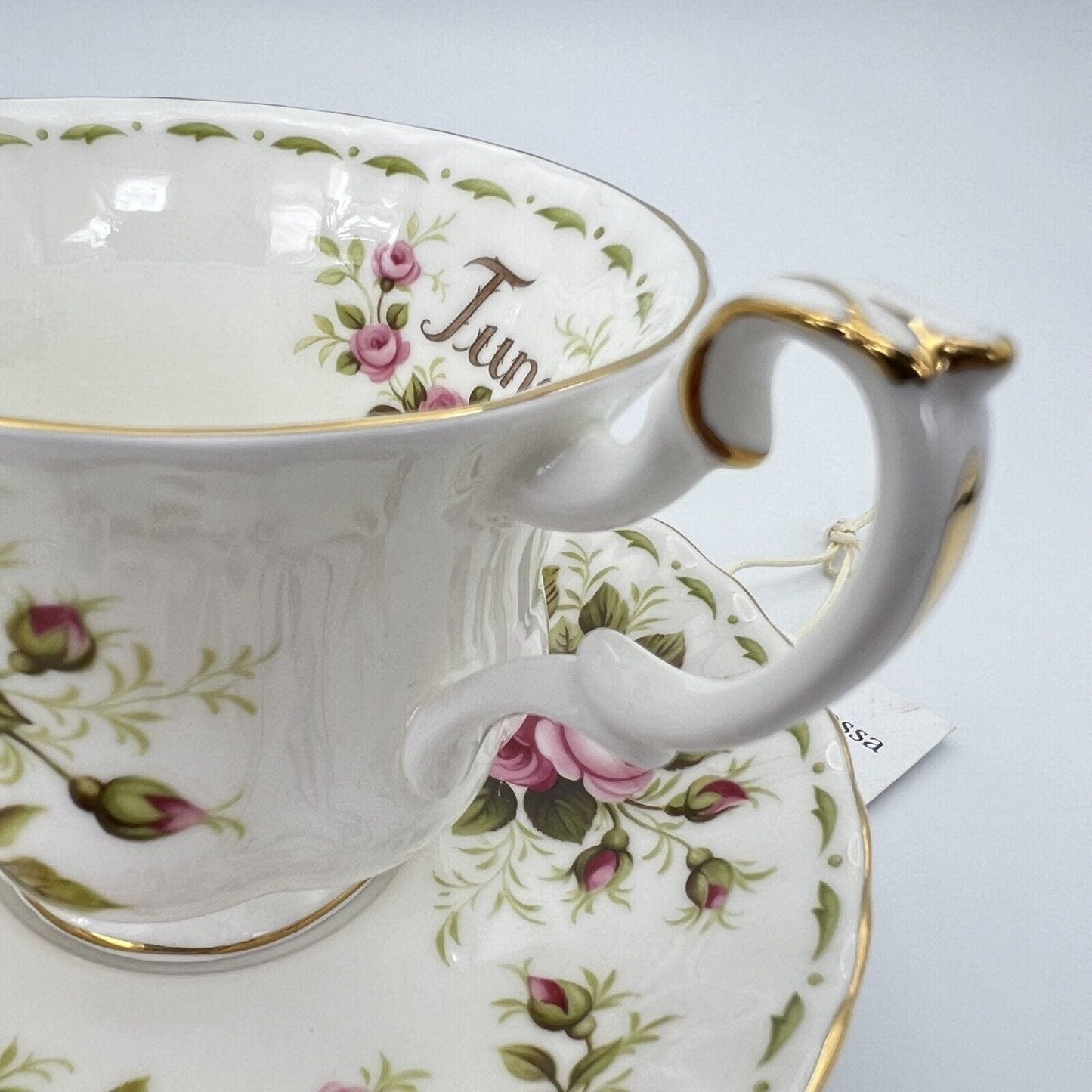 Tazza da tè The in porcellana Royal Albert con mese tazzina inglese GIUGNO 1970 Categoria Servizio tazze - Tazze