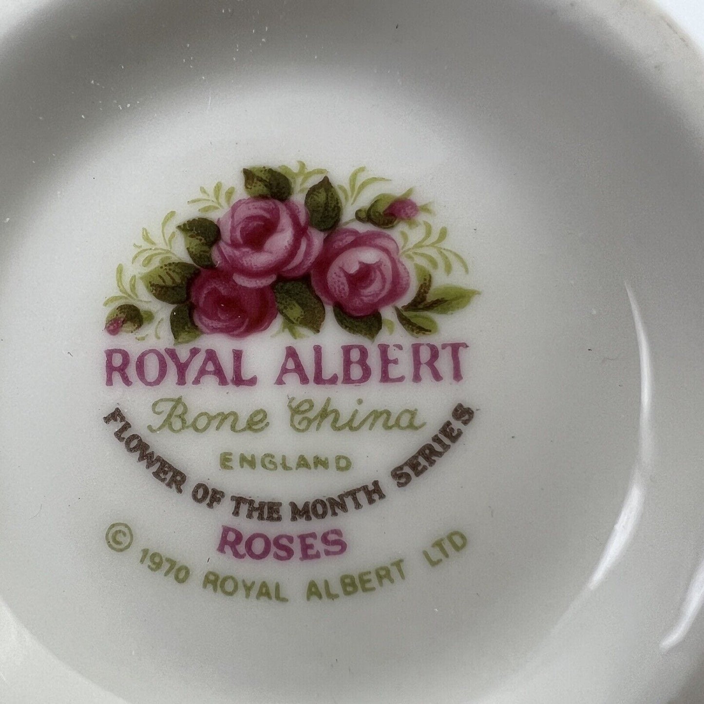 Tazza da tè The in porcellana Royal Albert con mese tazzina inglese GIUGNO 1970 Categoria Servizio tazze - Tazze