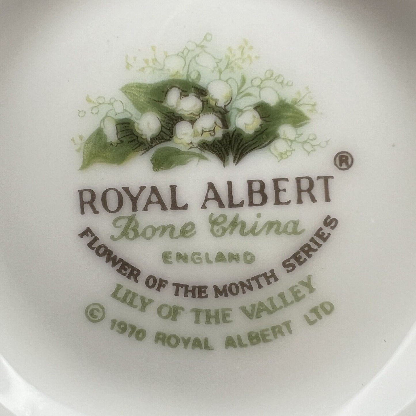 Tazza da tè The in porcellana Royal Albert con mese tazzina inglese MAGGIO 1970 Categoria Servizio tazze - Tazze
