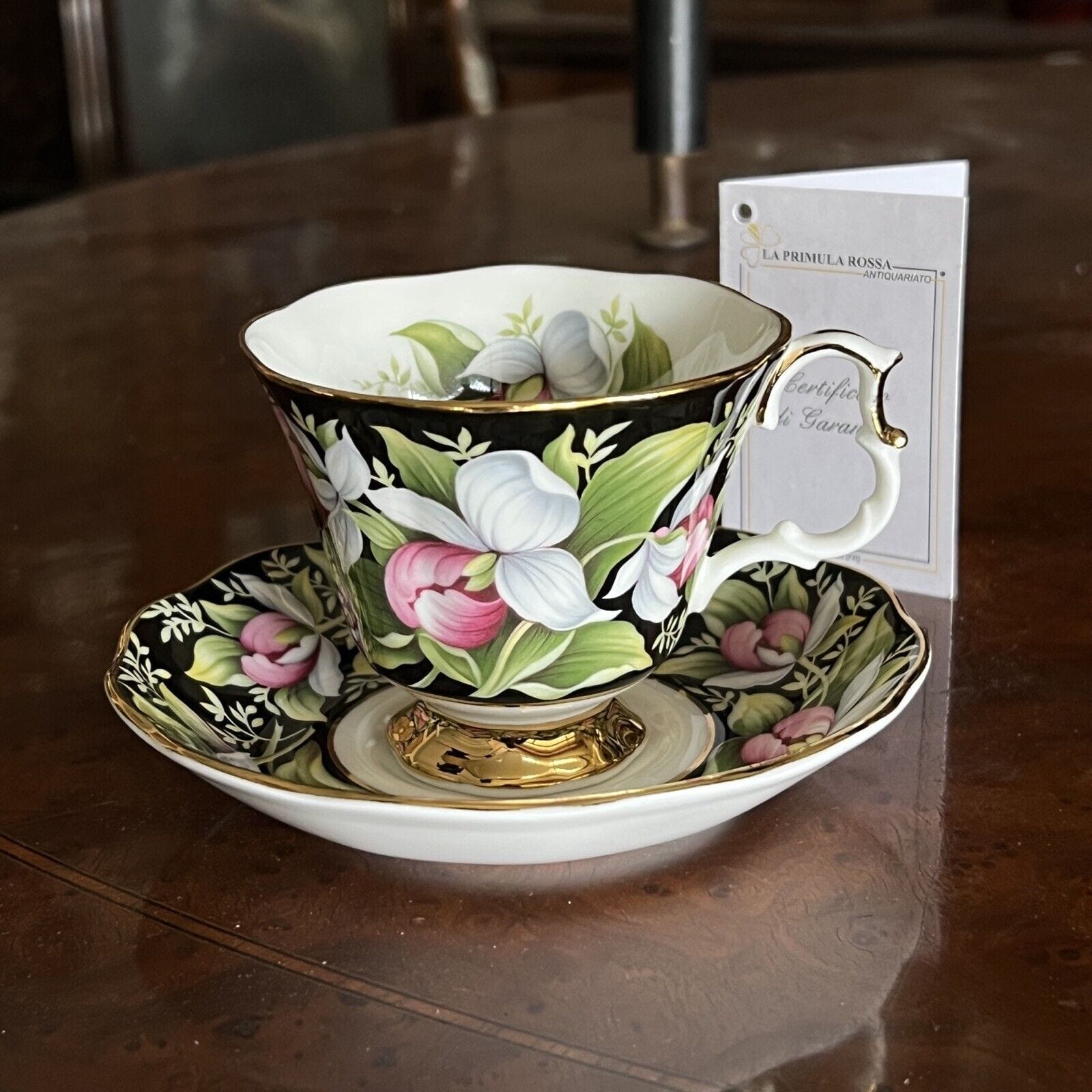 Tazza da tè The in porcellana Royal Albert Provincial Flowers Lady's Slipper Categoria  Servizio tazze - Tazze