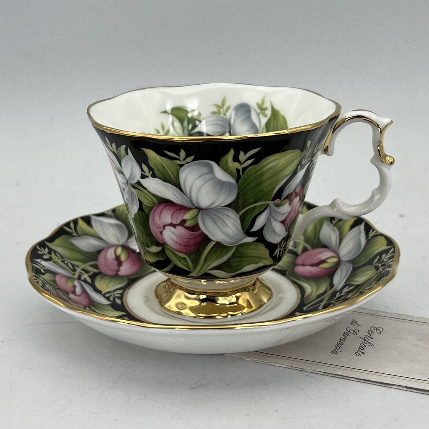 Tazza da tè The in porcellana Royal Albert Provincial Flowers Lady's Slipper Categoria  Servizio tazze - Tazze