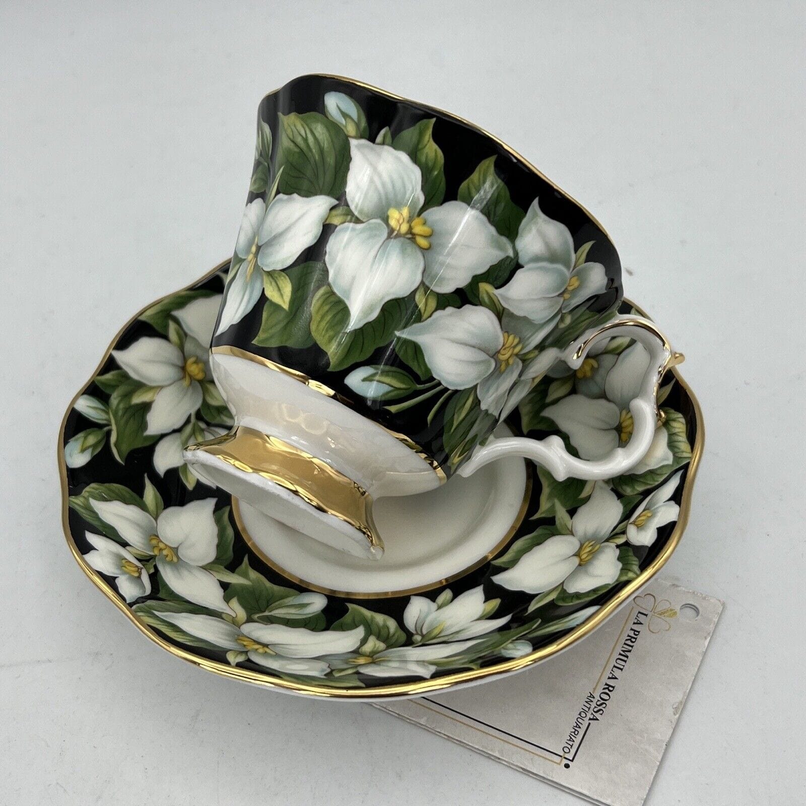 Tazza da tè The in porcellana Royal Albert Provincial Flowers tazzina Trillium Categoria  Servizio tazze - Tazze