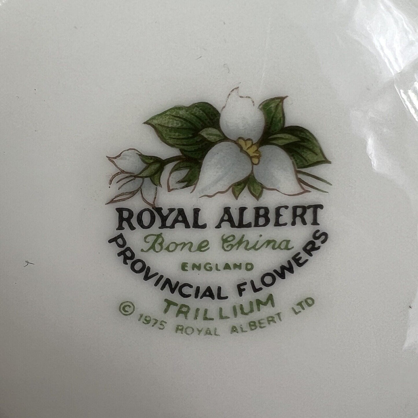 Tazza da tè The in porcellana Royal Albert Provincial Flowers tazzina Trillium Categoria  Servizio tazze - Tazze