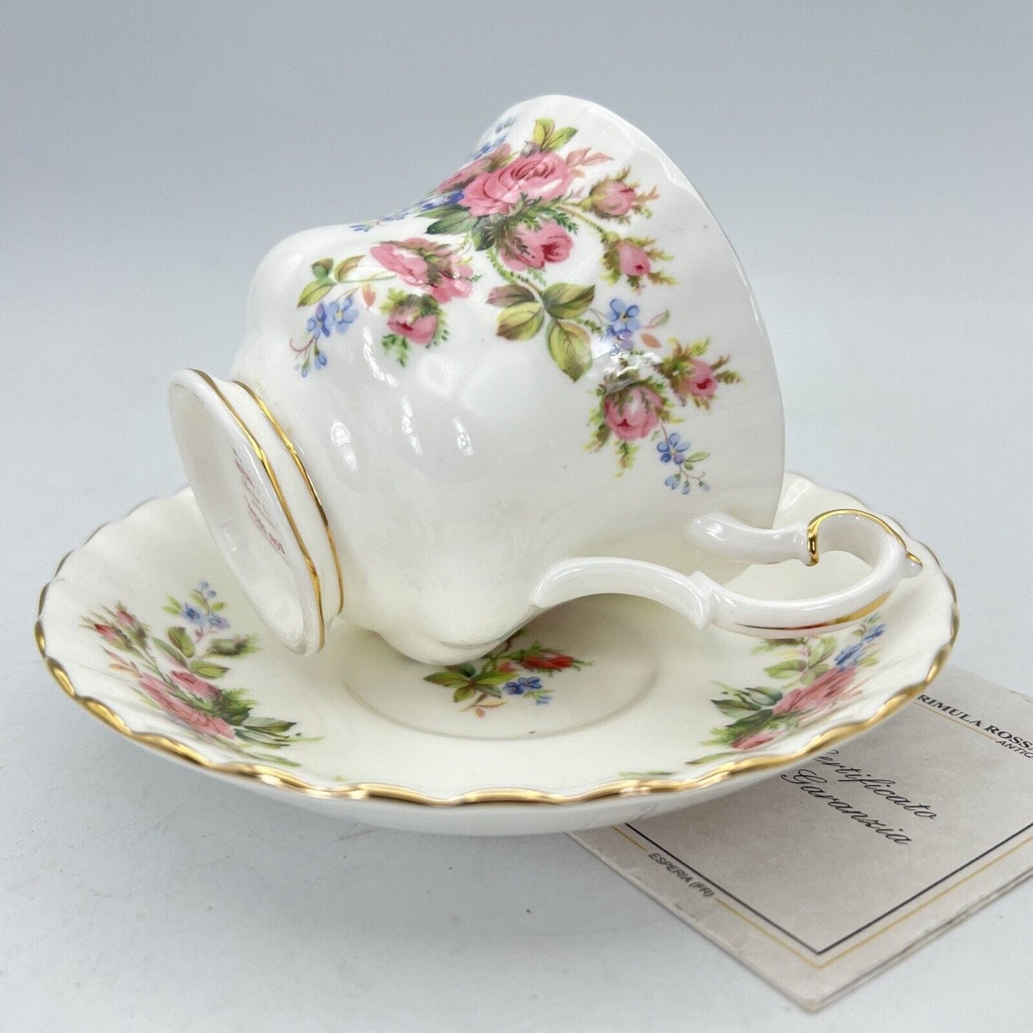 Tazza da tè The in porcellana Royal Albert Tazzina inglese Moss Rose Fiori Categoria Servizio tazze - Tazze