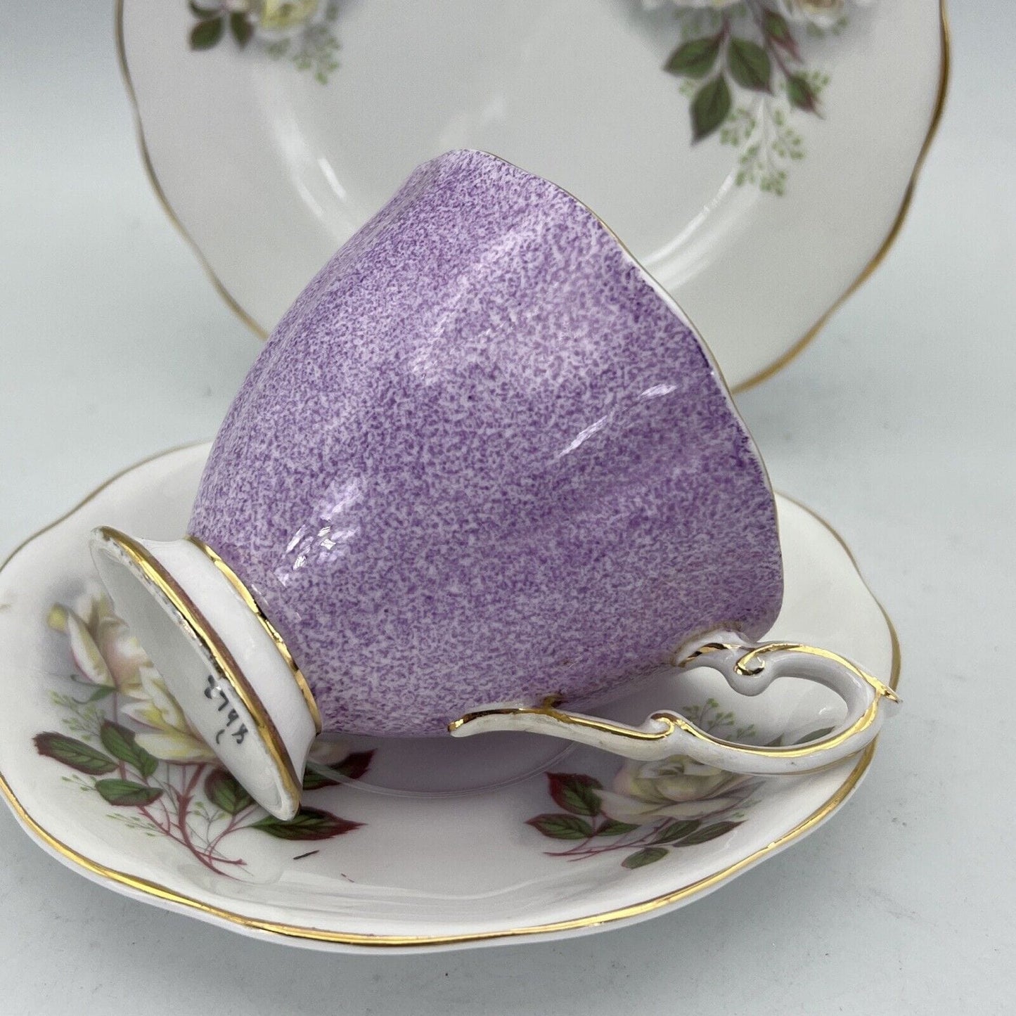 Tazza da tè The in porcellana Royal Standard Tazzina inglese Fiore Rose VIOLA Categoria Servizio tazze - Tazze