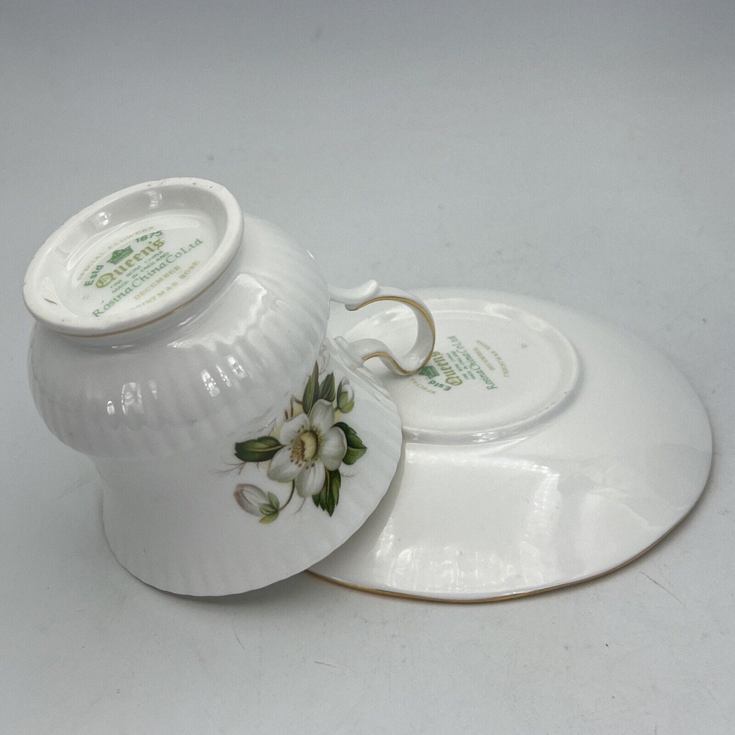 Tazza da the per tè in porcellana Queen's con mese tazzina inglese Dicembre 900 Categoria Servizio tazze - Tazze