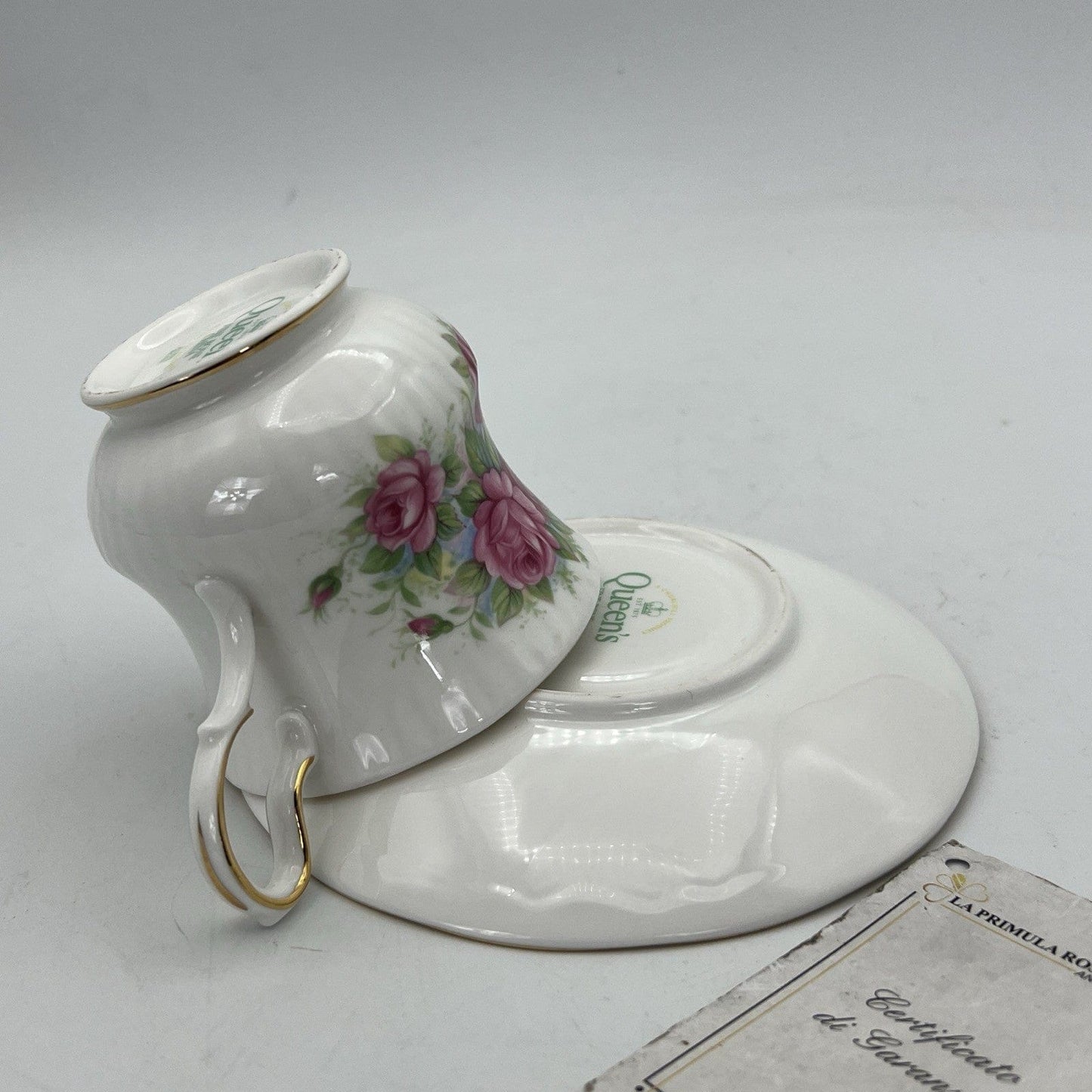 Tazza da the per tè in porcellana Queen's con mese tazzina inglese GIUGNO 900 Categoria Servizio tazze - Tazze