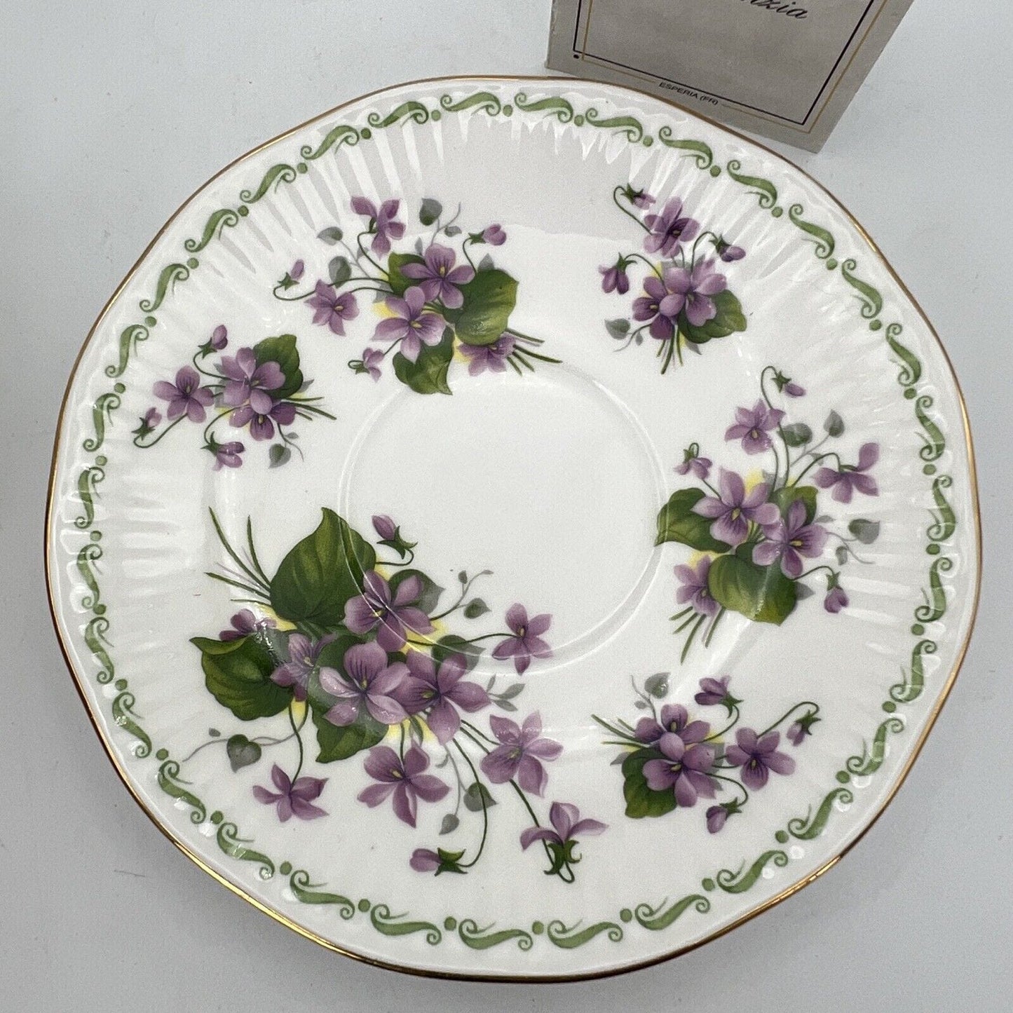 Tazza da the tè in porcellana Queen's con mese tazzina inglese Febbraio 900 Categoria Servizio tazze - Tazze