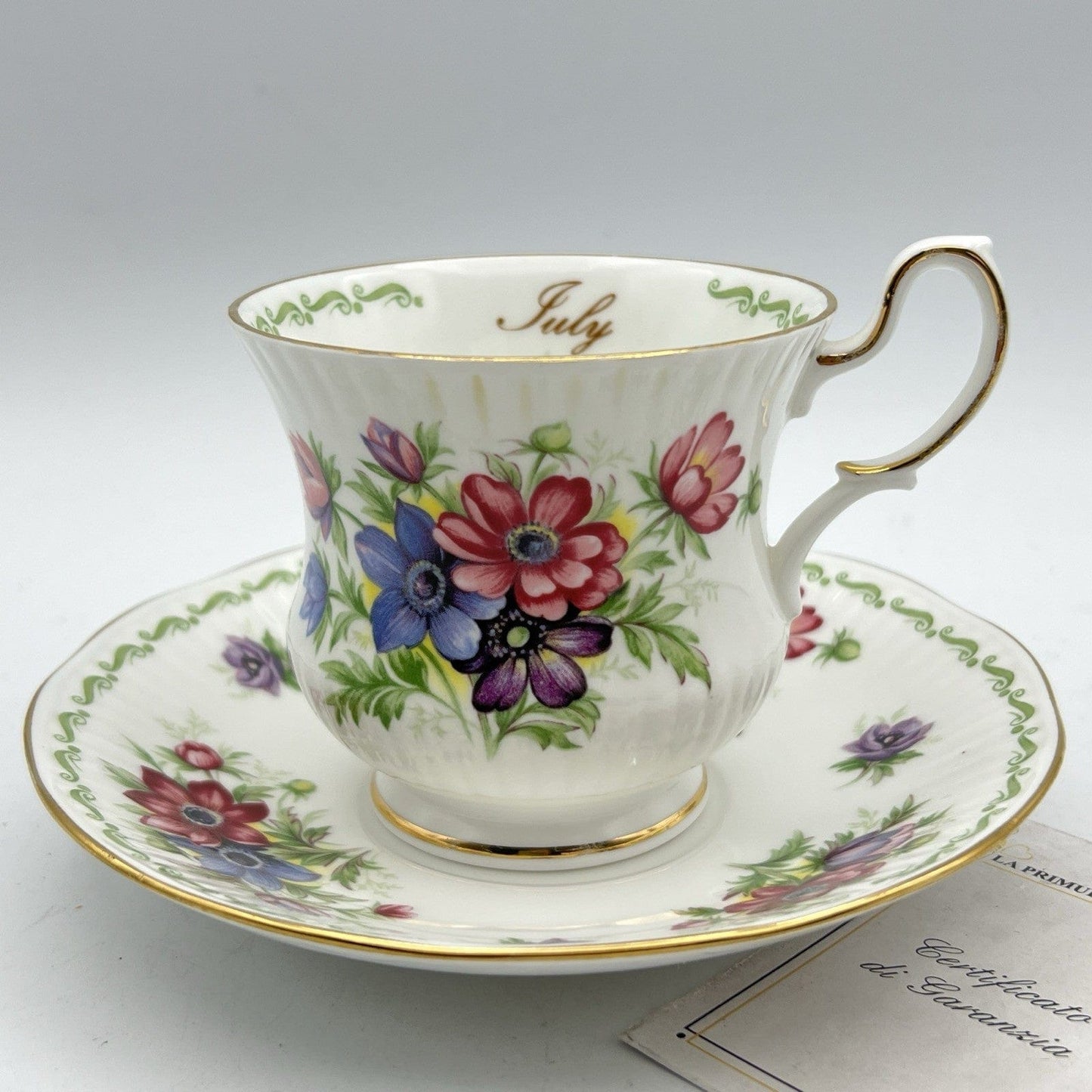 Tazza da the tè in porcellana Queen's mese tazzina inglese Luglio 900 Rosina Categoria Servizio tazze - Tazze