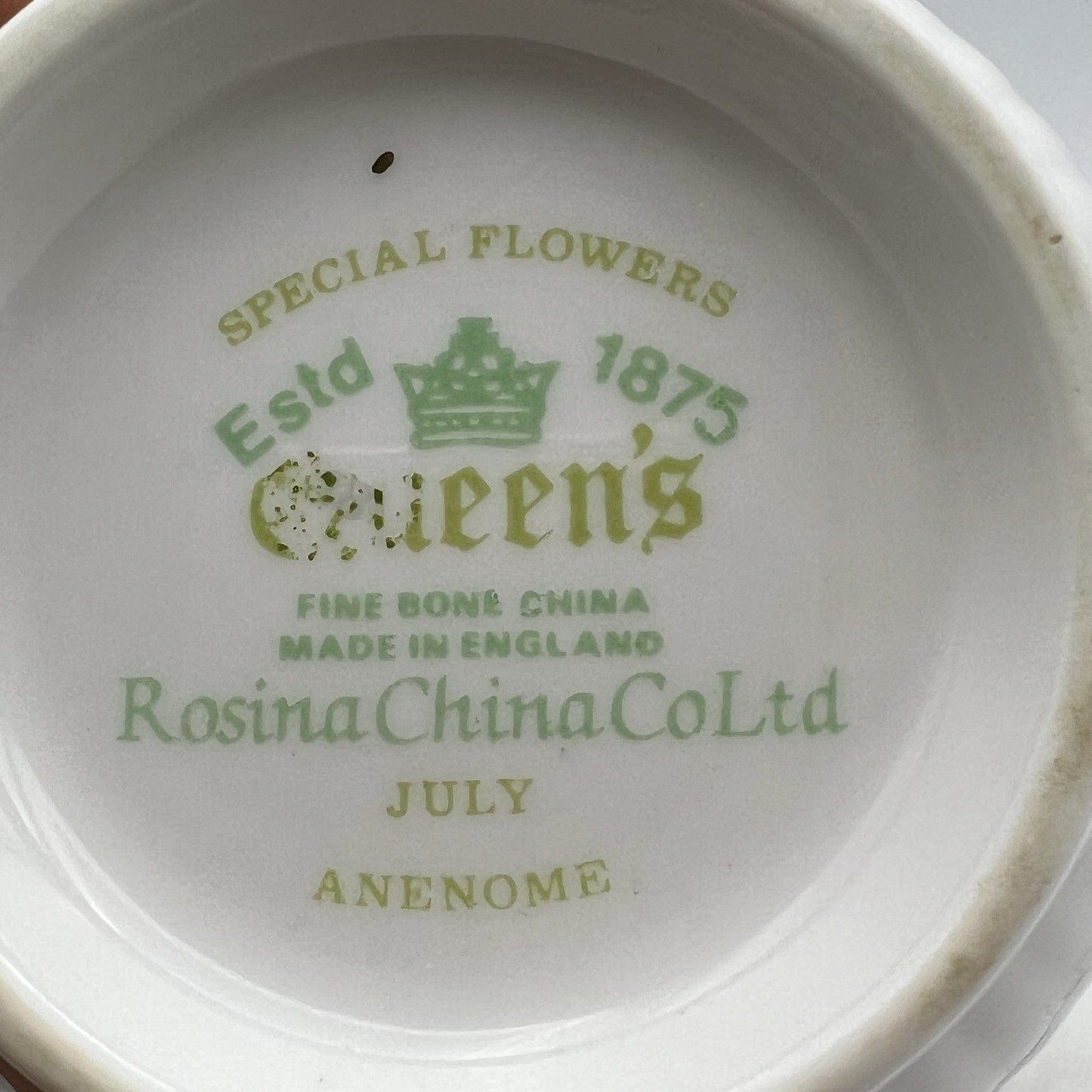 Tazza da the tè in porcellana Queen's mese tazzina inglese Luglio 900 Rosina Categoria Servizio tazze - Tazze