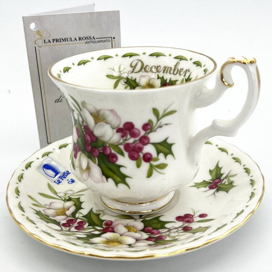 Tazza in porcellana Royal Albert mese tazzina da caffè inglese Dicembre 1970 Categoria  Servizio tazze - Tazze