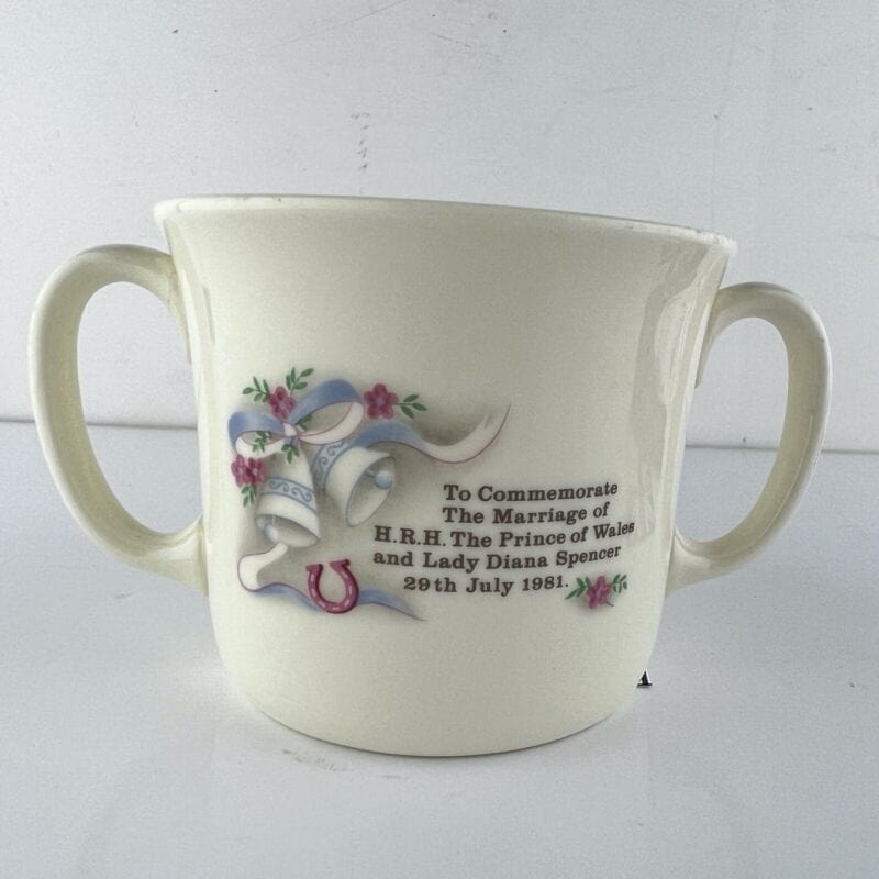 Tazza Vintage Inglese Matrimonio Principe Carlo e Lady Diana Casa Reale 1981 Categoria Piatti e Piattini