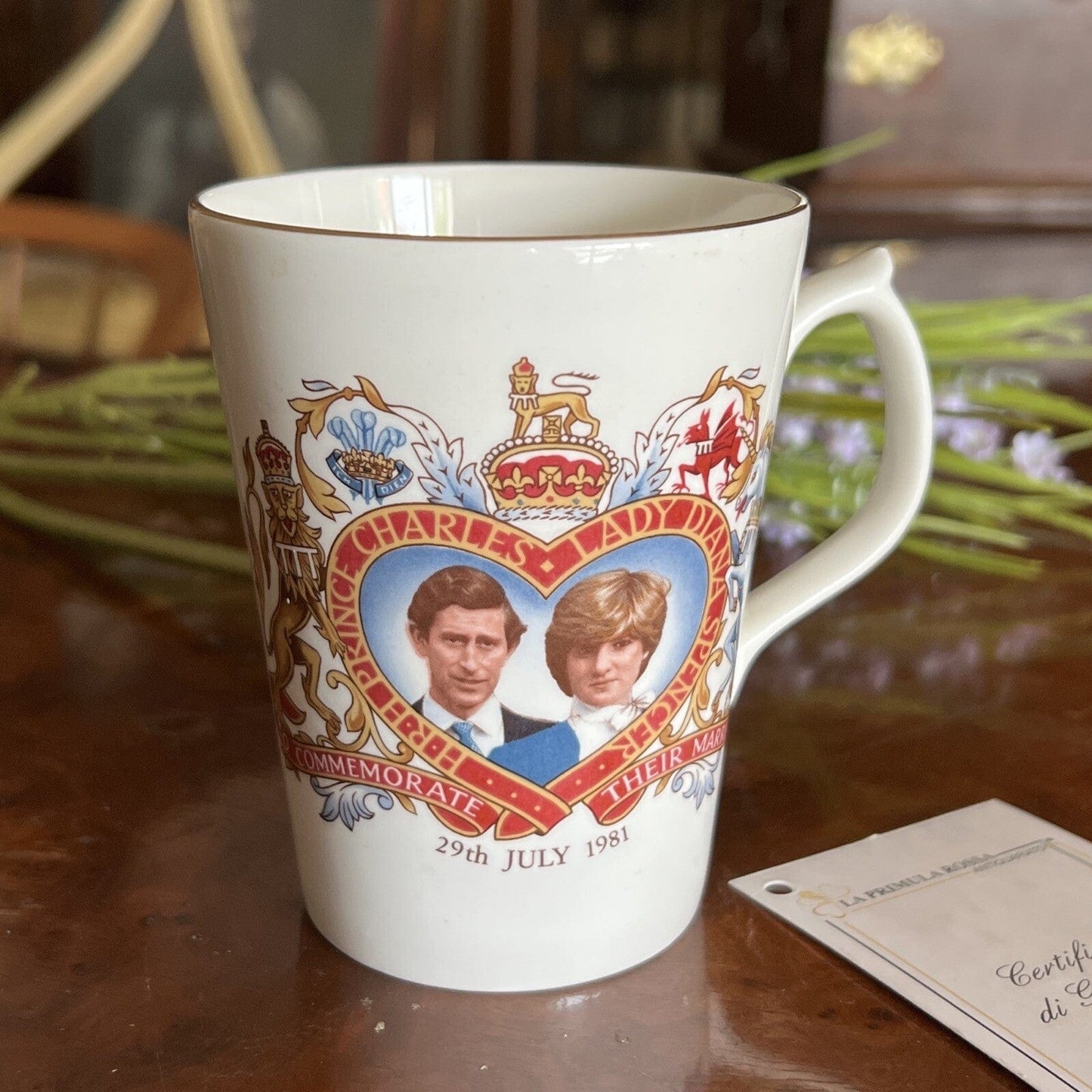 Tazza Vintage Mug Inglese Matrimonio Principe Carlo Lady Diana Casa Reale Categoria Boccali