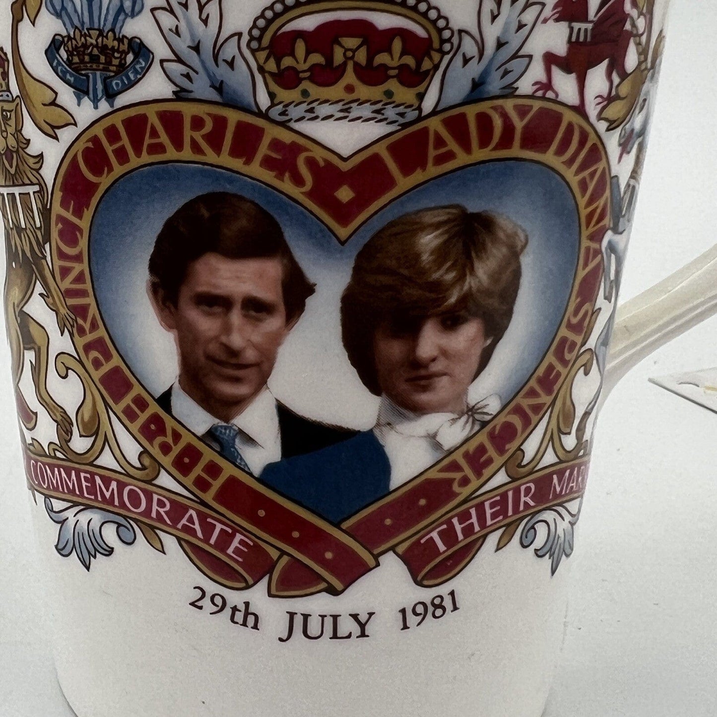 Tazza Vintage Mug Inglese Matrimonio Principe Carlo Lady Diana Casa Reale Categoria Boccali