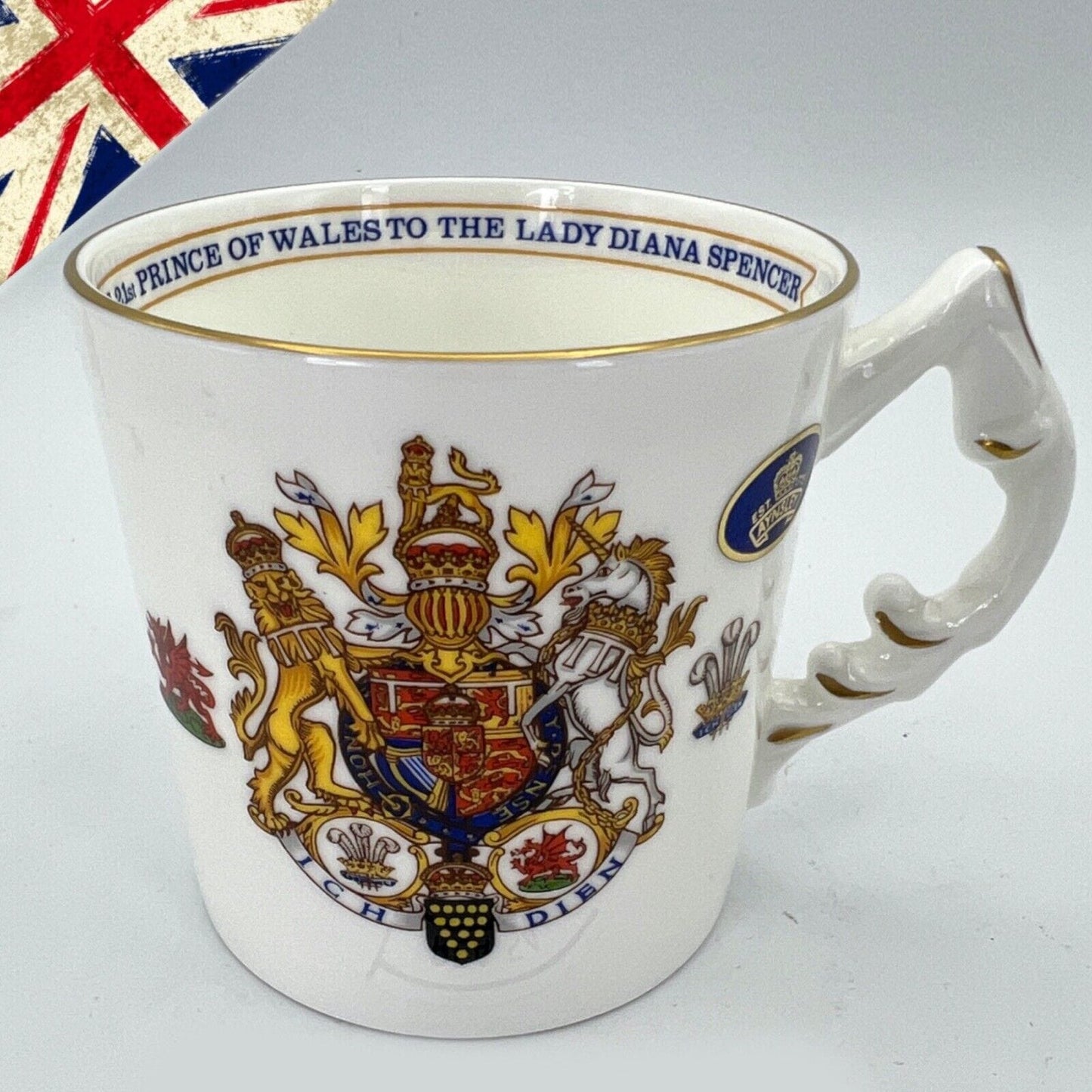 Tazza Vintage Mug Inglese Matrimonio Principe Carlo Lady Diana Casa Reale 1981 Categoria Arte e antiquariato:Porcellana e ceramica:Altro porcellana e ceramica