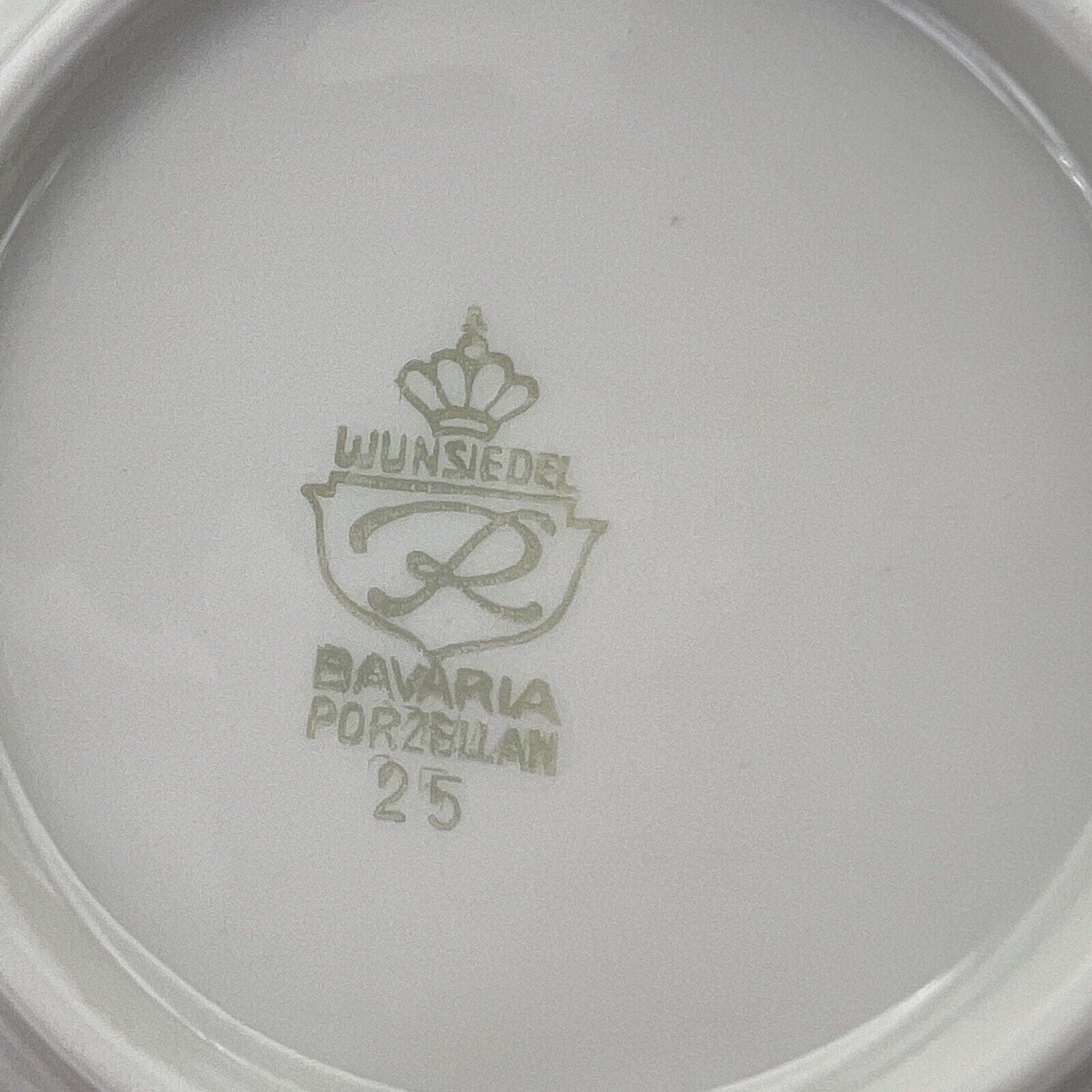 Tazzina da caffe antica Bavaria in porcellana anni 50 tazze tazzine a fiori oro Categoria  Servizio tazze - Tazze
