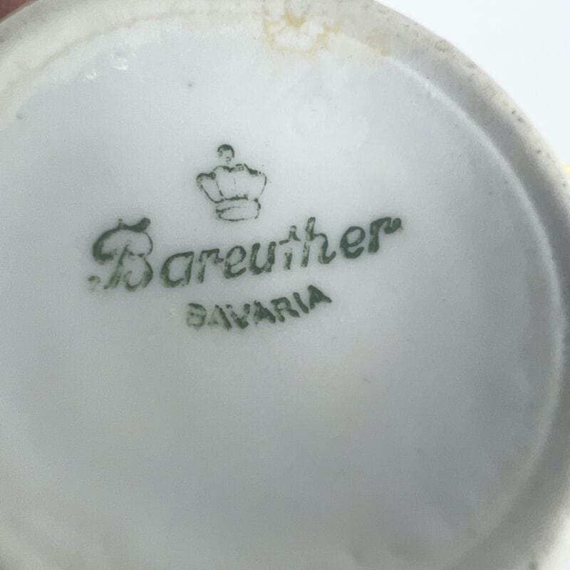 Tazzina da caffè Vintage Souvenir Germania Wurzburg cucchiaino in argento 800 Categoria Ceramiche e Porcellane