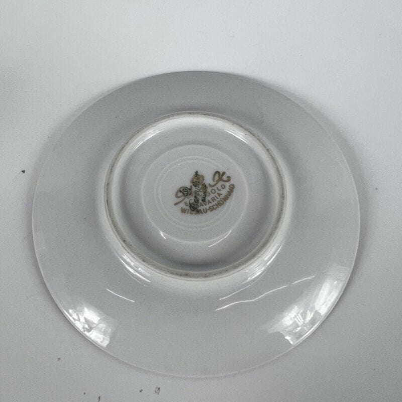 Tazzina da caffè Vintage Souvenir Germania Wurzburg cucchiaino in argento 800 Categoria Ceramiche e Porcellane