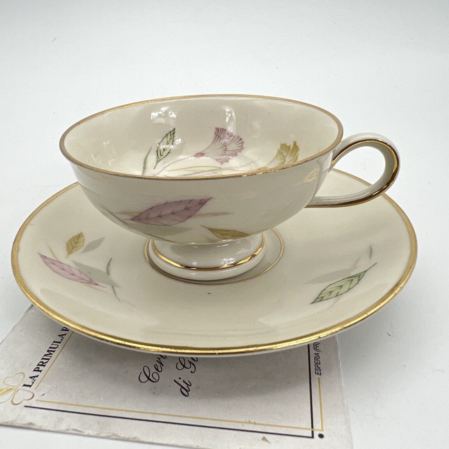 Tazzina da per caffe antica in porcellana Bavaria Seltmann tazza anni 40 fiori Categoria Servizio tazze - Tazze
