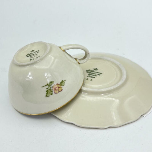Tazzina da per caffe antica in porcellana Bavaria tazza a fiori anni 40 Rose 3 Categoria  Servizio tazze - Tazze